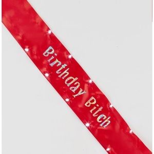 Birthday Bitch Light Up Sash 💡